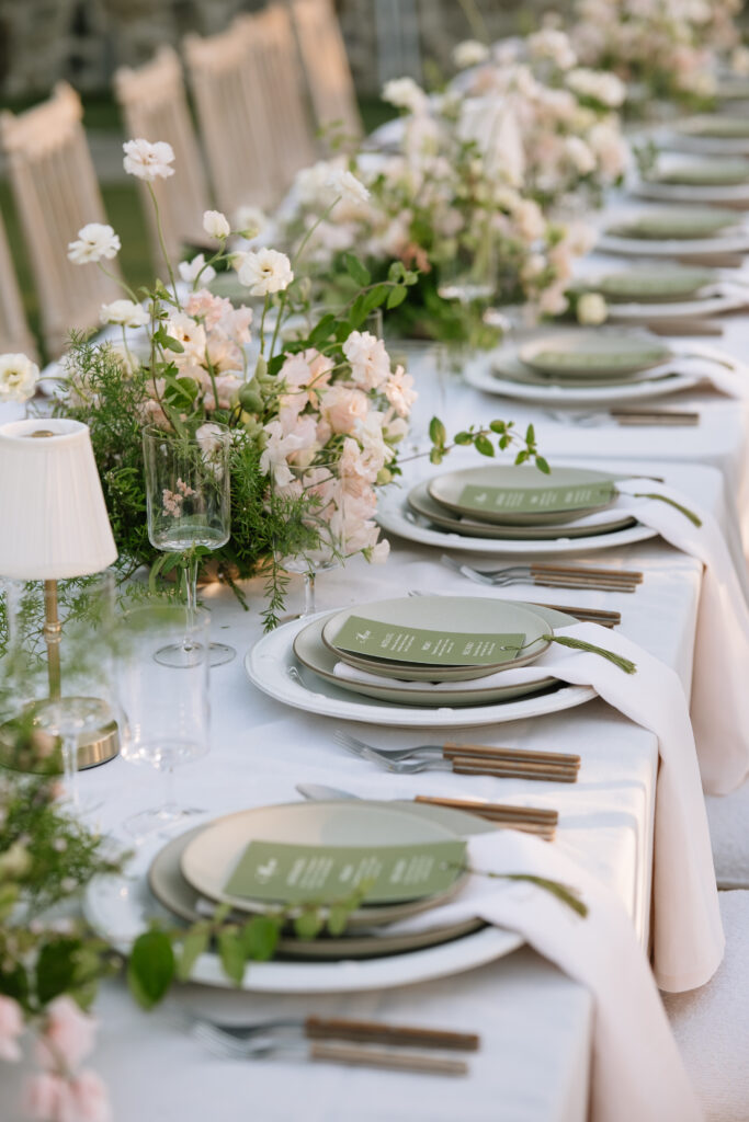 Editorial wedding tablescape at Cielo Farms Malibu